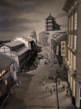 老上海建筑模型