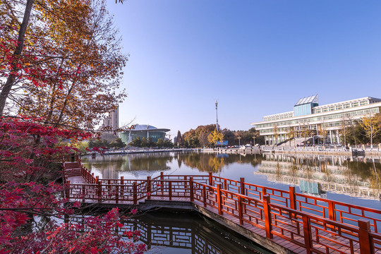 信阳师范学院一角