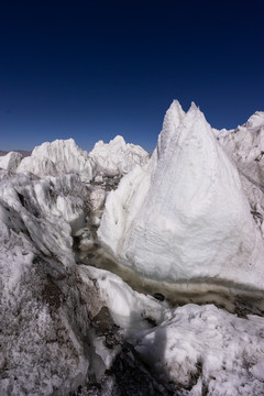 慕士塔格的冰川