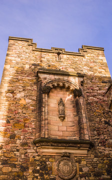 英国爱丁堡城堡石头墙