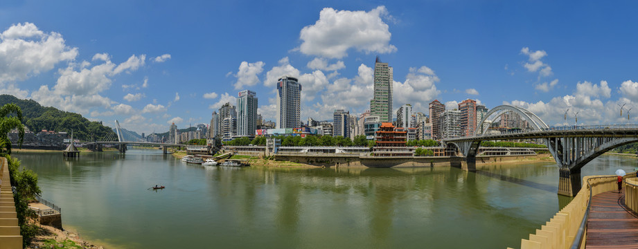 城市风光全景