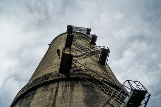 北京王平煤矿废弃建筑厂房生活区