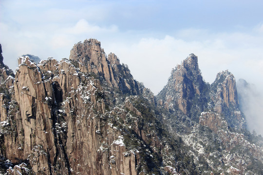 黄山雪景