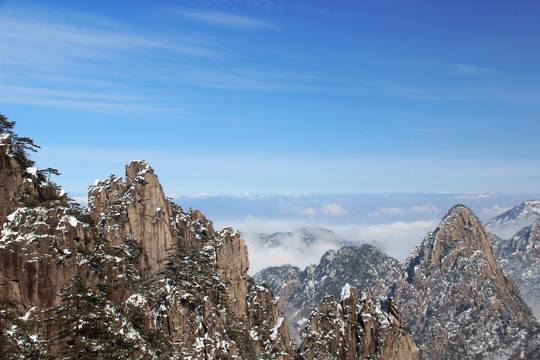 黄山雪景