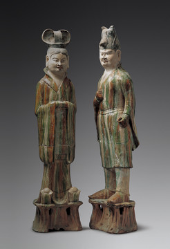 三彩人俑