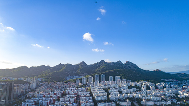 航拍青岛浮山全景