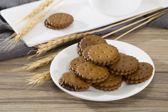 麦芽夹心饼干