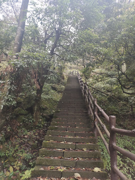 青石板路仿古水泥栏杆