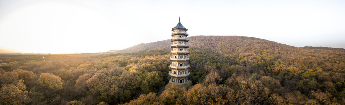 南京灵谷寺灵谷塔高清全景