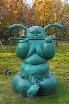 胖妞雕塑