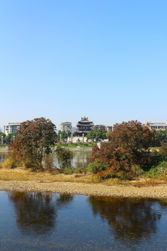 桂林漓江两岸风景