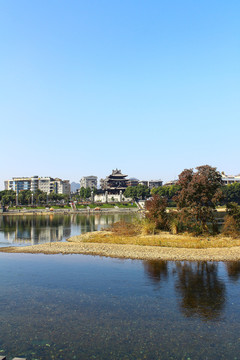 桂林漓江两岸风景