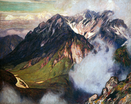 吉田博穂高山
