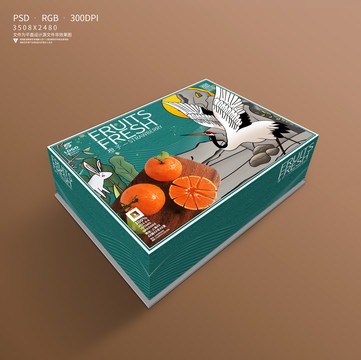 爱媛果冻橙礼盒包装设计