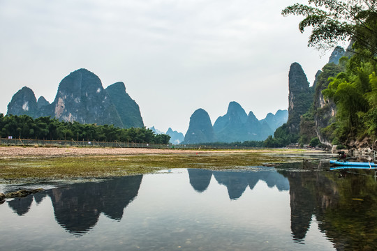 桂林山水阳朔风光漓江漂流装饰画