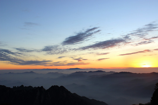 黄山日出