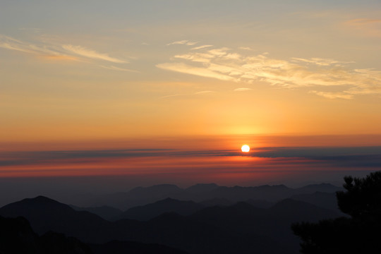 黄山日出