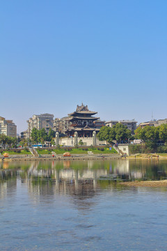 桂林漓江两岸风景