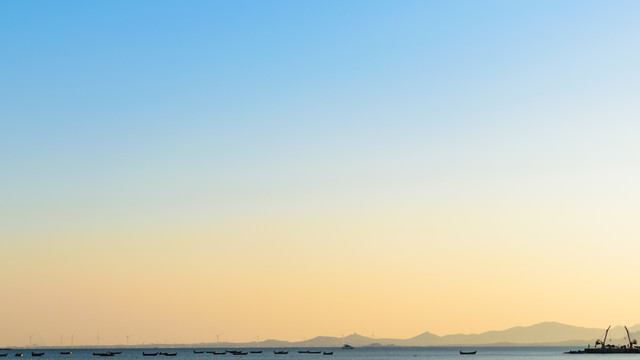 天空与大海背景素材