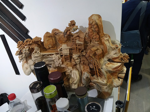 风景雕画