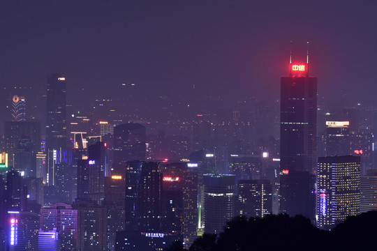 广州天河夜景