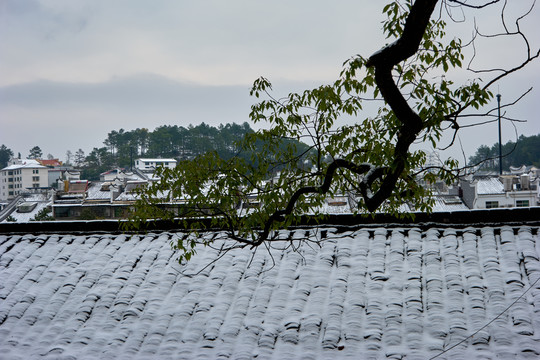 南岳雪景