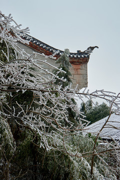雪中古寺