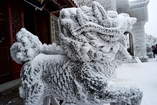 衡山雪景