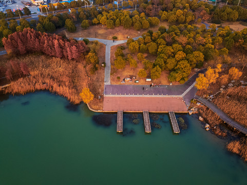 江苏省淮安市阳光湖冬景