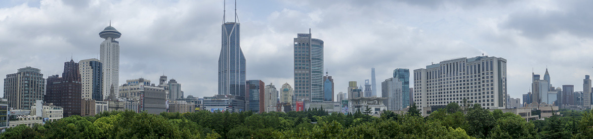 上海CBD金融中心全景图