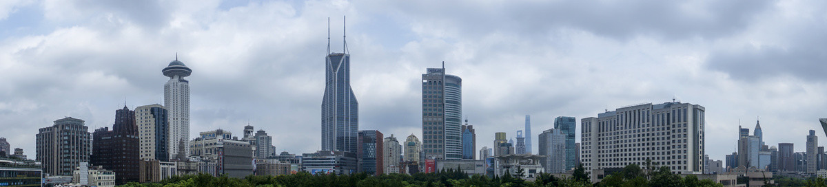 上海CBD金融中心全景图