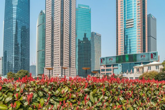 上海现代建筑背景图