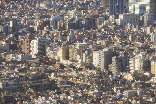 日本东京城市全景