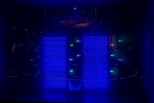 钦州大数据产业展示中心展厅一角