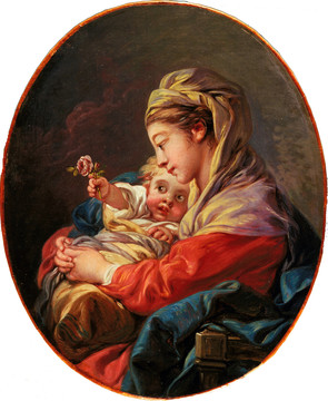 弗朗索瓦·布歇麦当娜与孩子