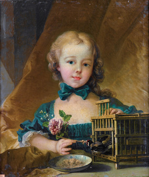 弗朗索瓦·布歇亚历山德拉勒诺曼德的肖像