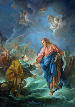 弗朗索瓦·布歇圣彼得受邀在水上行走