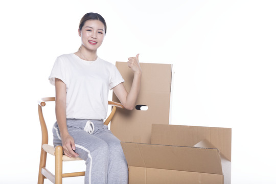 打包搬家人物摄影图片大全
