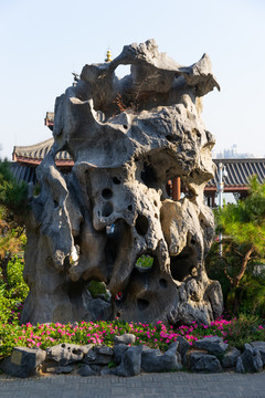 东莞惠州西湖丰渚园假山