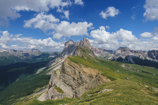 意大利多洛米蒂山脉刀锋山风景