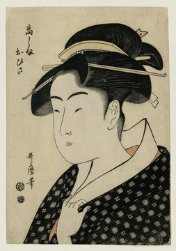 喜多川歌麿女人肖像