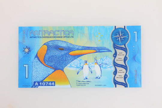 南极币1元面额塑料钞