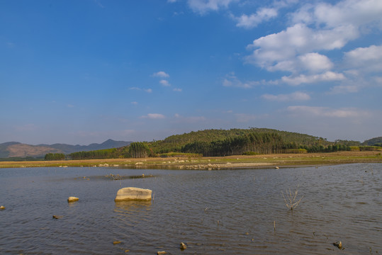 湖泊湿地风光