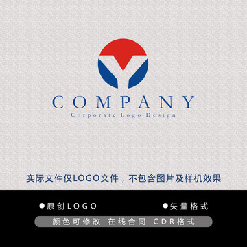 Y字母logo设计