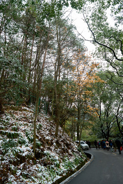 衡山雪景