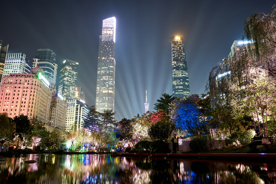 广州珠江新城夜景