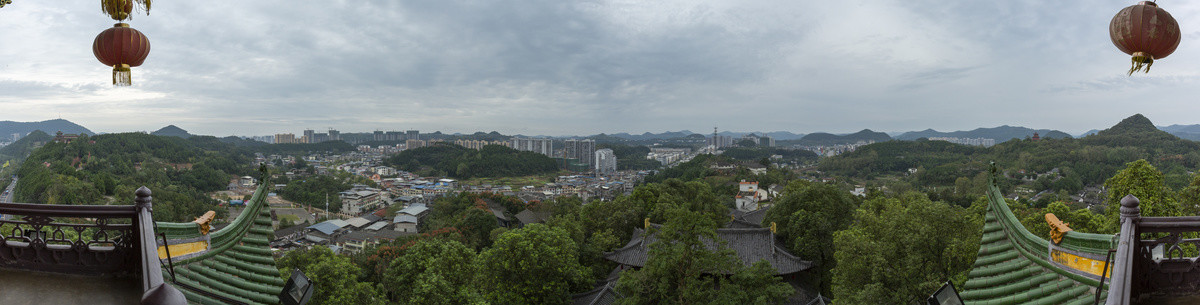 阆中古城全景