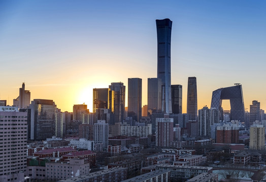 北京中国尊大楼夜景
