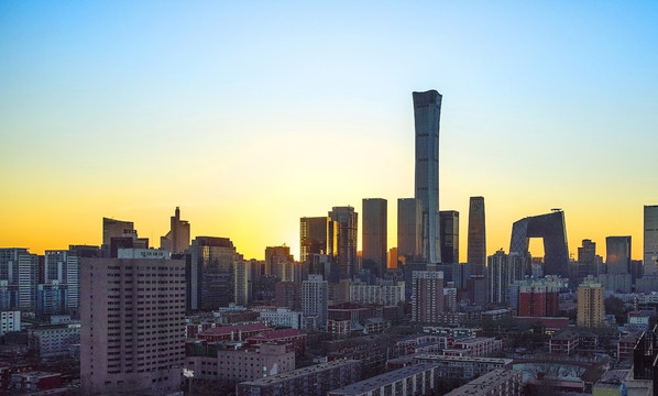 北京中国尊大楼夜景