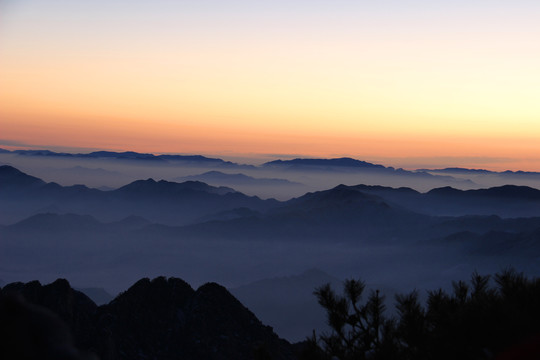 黄山日出